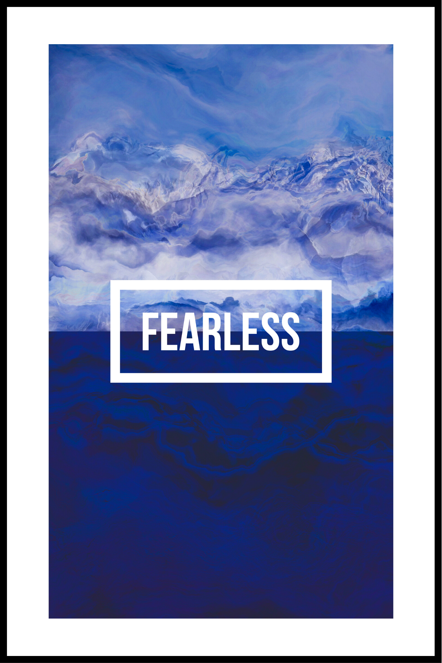 Billede af fearless plakat - 21x30 cm