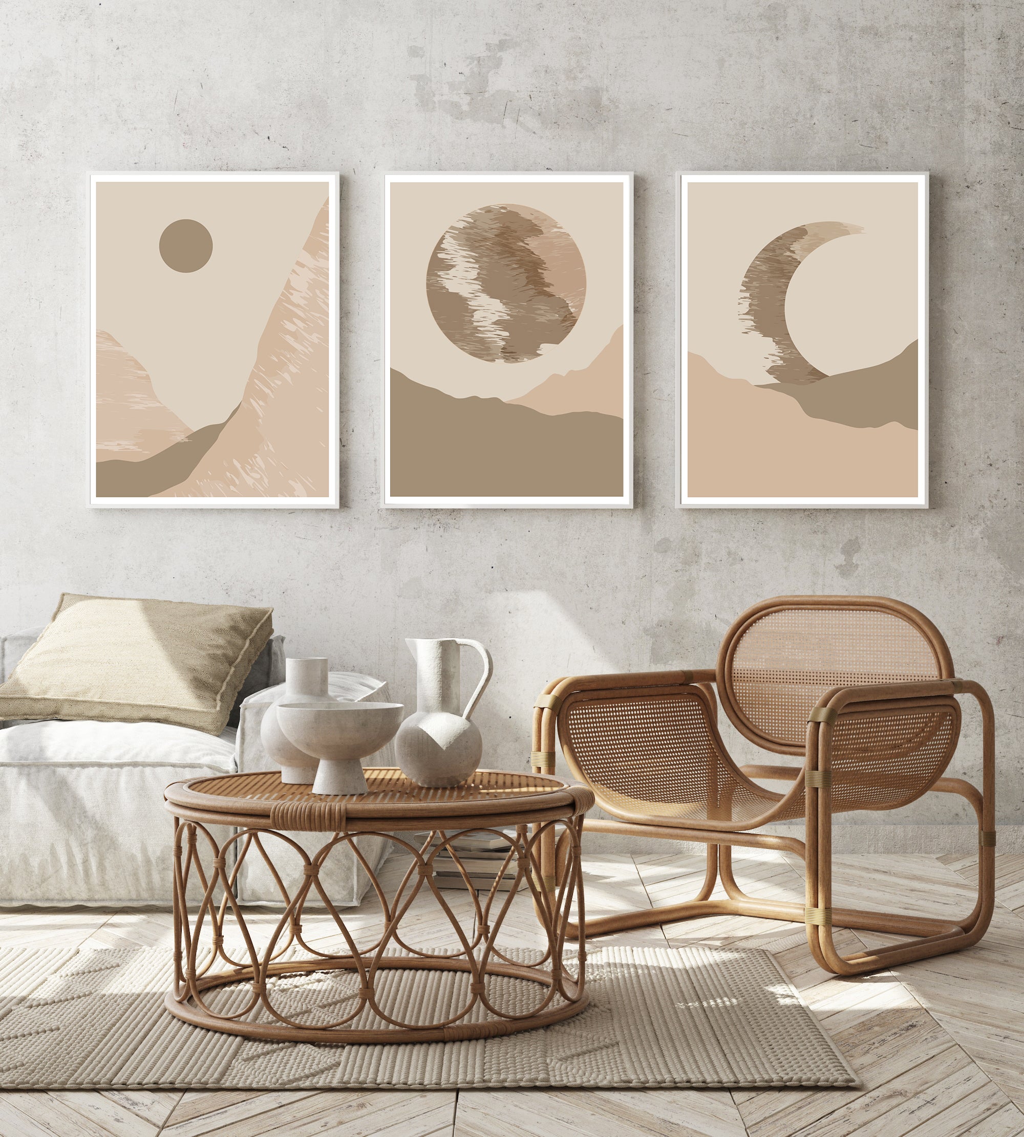 Billede af Follow the moon serie plakater - 21x30 cm