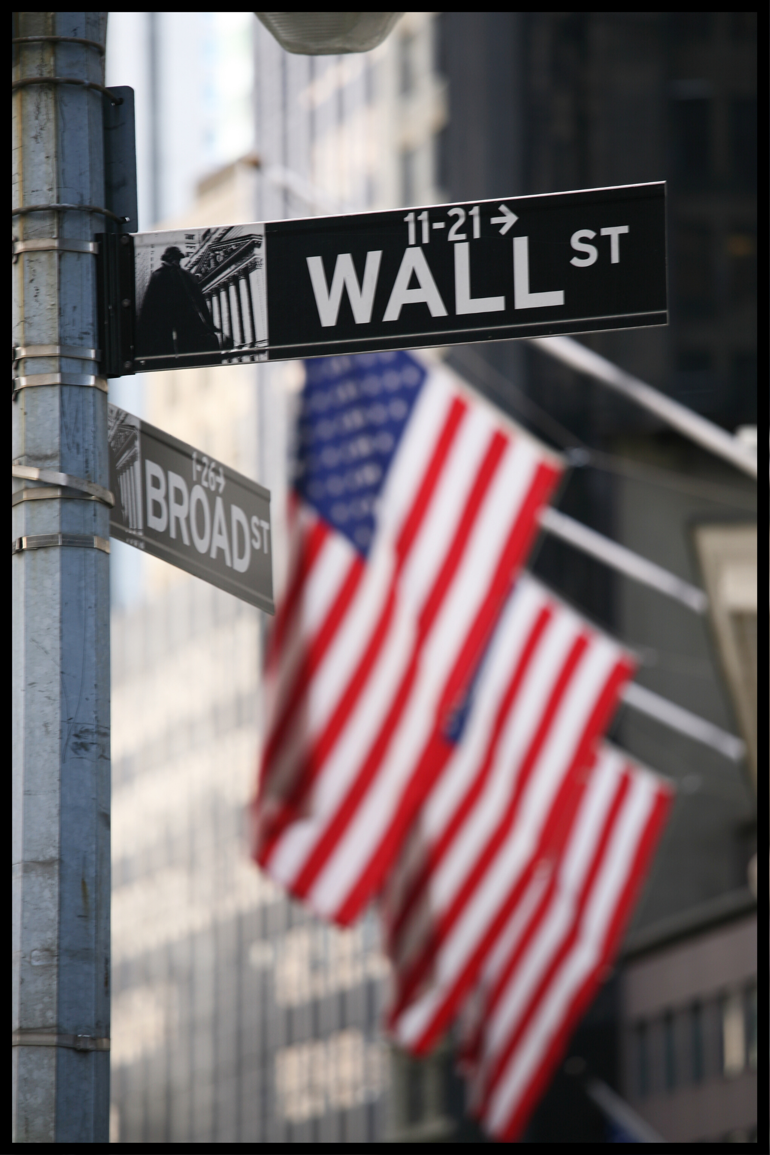 Billede af Wall street plakat - 21x30 cm