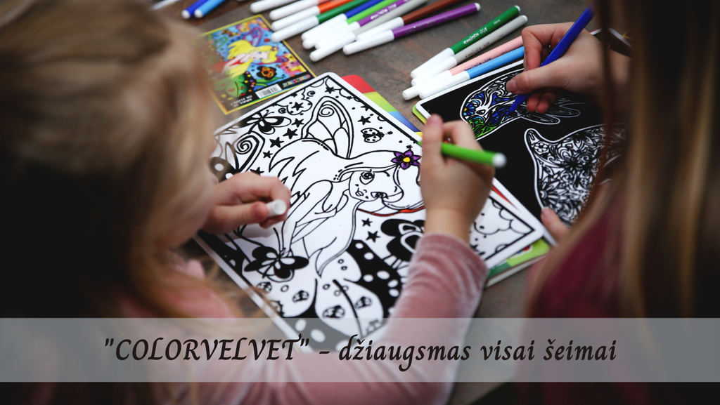 Colorvelvet - džiaugsmas visai šeimai | Spalvinimas | Vaikams