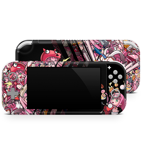 Ahegao Collage Trioscopic Nintendo Switch Lite Skin  KO Custom Creations