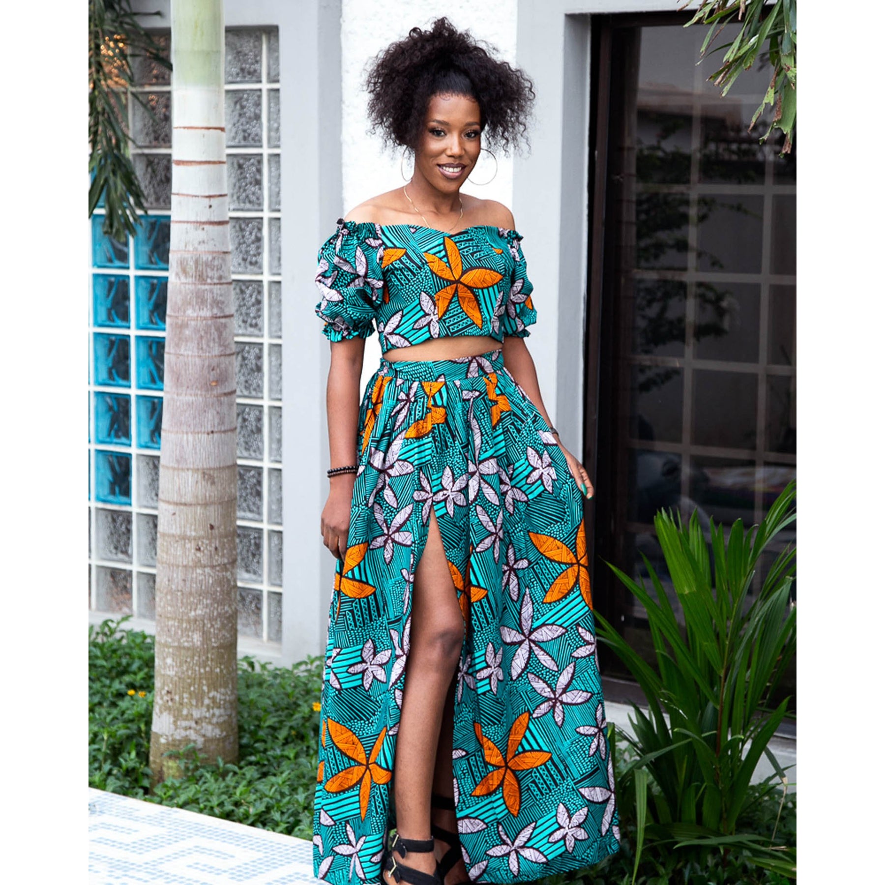 AFRICAN PRINT AMANDA MAXI SKIRT – KOSYLINE