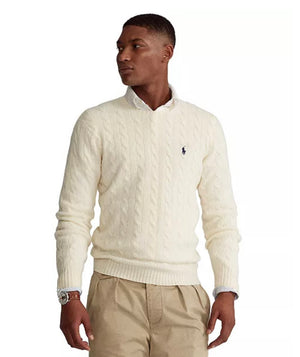 Men Cable Wool-Cashmere Sweater – Elephant Clouds Apparel