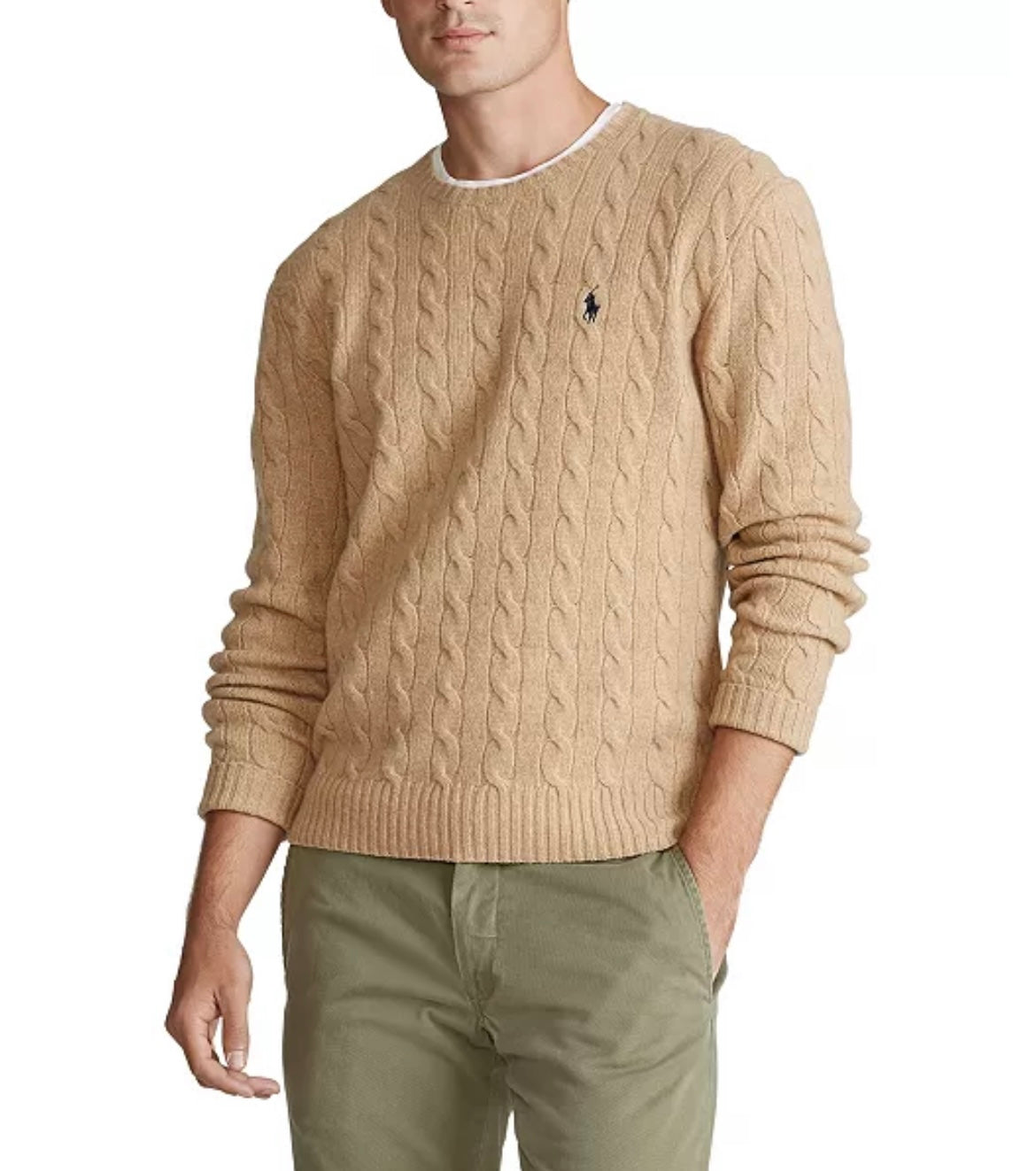 Men Cable Wool-Cashmere Sweater – Elephant Clouds Apparel