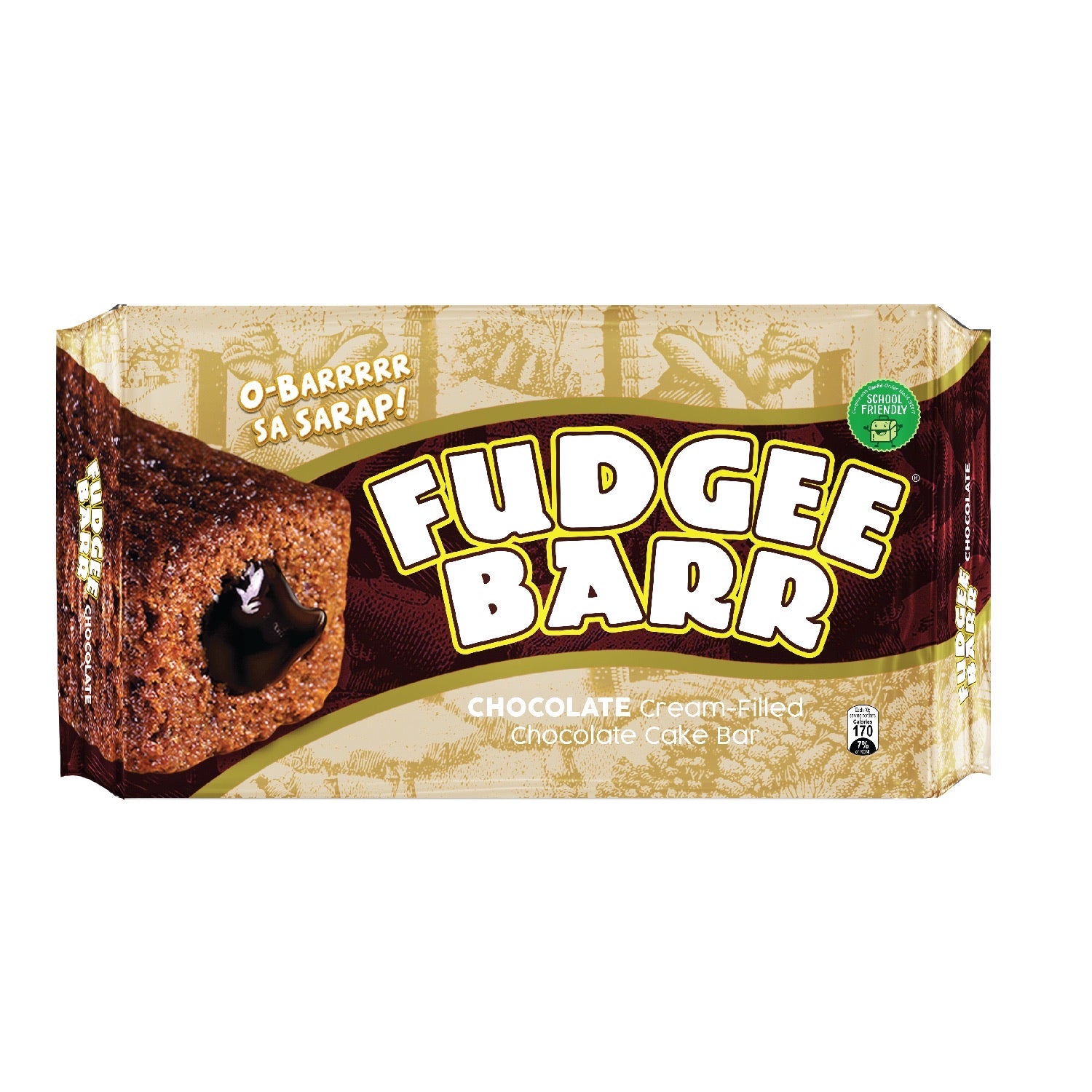 Fudgee Barr - Macapuno Cream-Filled Macapuno Cake Bar 39 G X 10