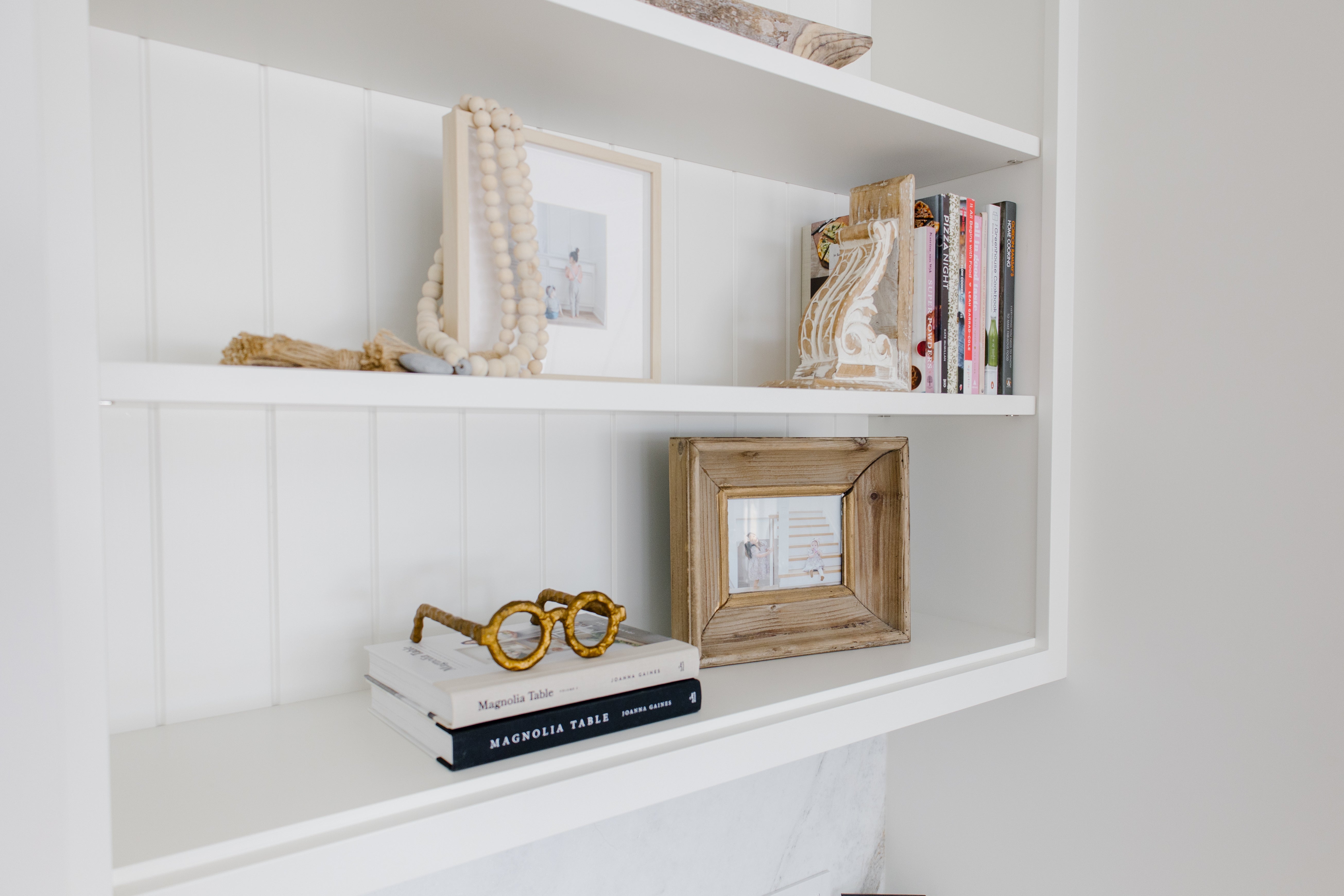 kitchen bookshelf