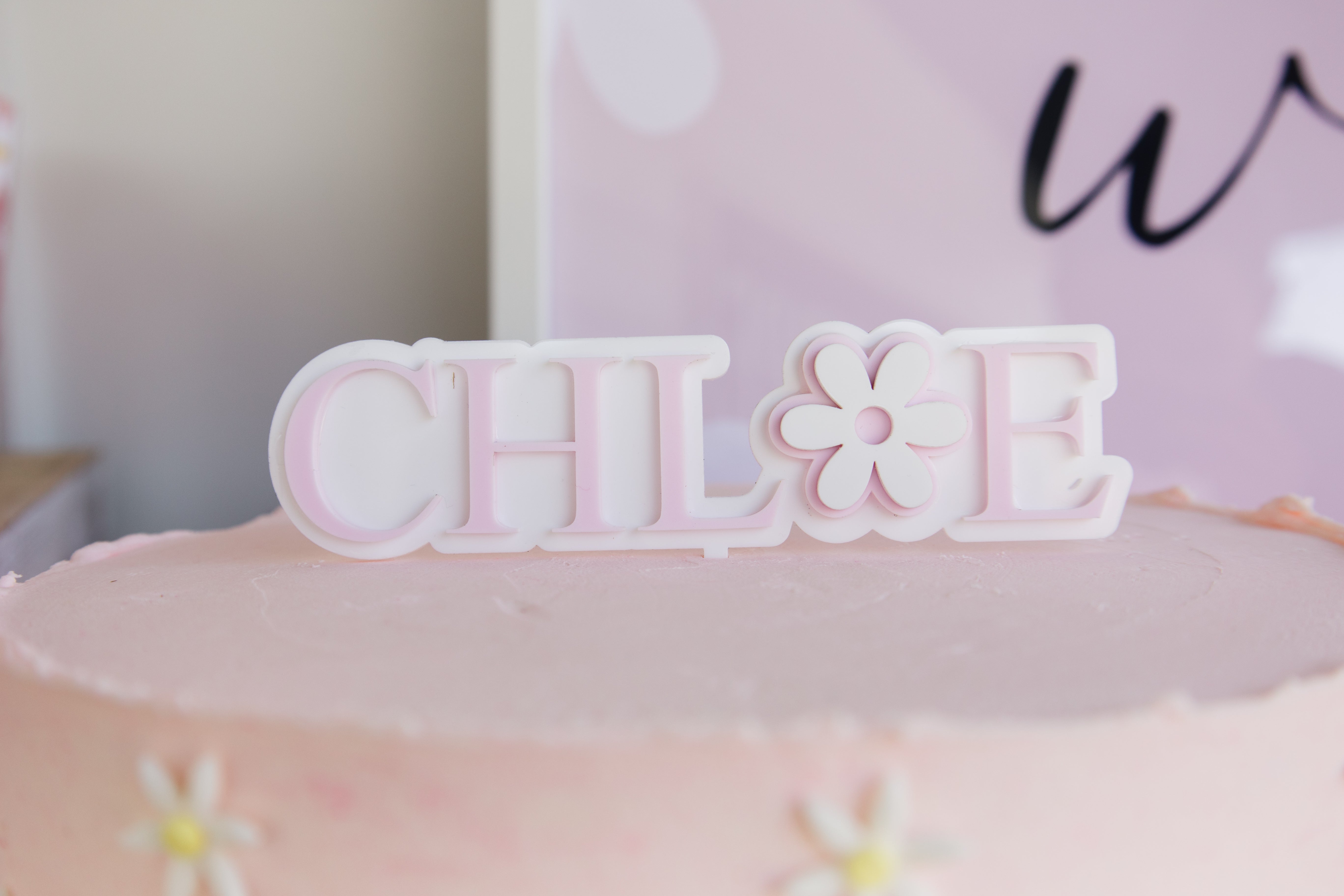 acrylic cake topper