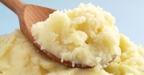 Mash your potato flesh until you have smooth consistency