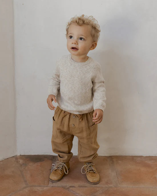 Speckled Natural Knit Sweater-FINAL SALE