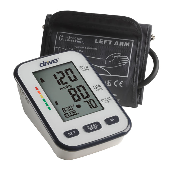 2 Size Cuffs. Standard 8-16 & Extra Large Cuff 9-21 Automatic Blood  Pressure Monitor. BP Wizard 