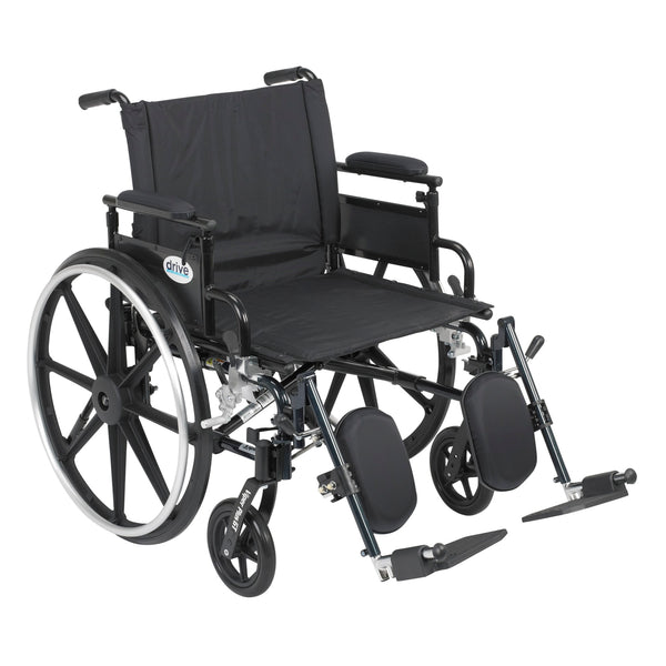 Viper Wheelchair with Flip Back Removable Arms, Desk Arms, Elevating L