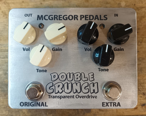 Double Crunch, Guitar pedal, McGregor Pedals, Overdrive Pedals, Drive Pedals, Canadian Made,