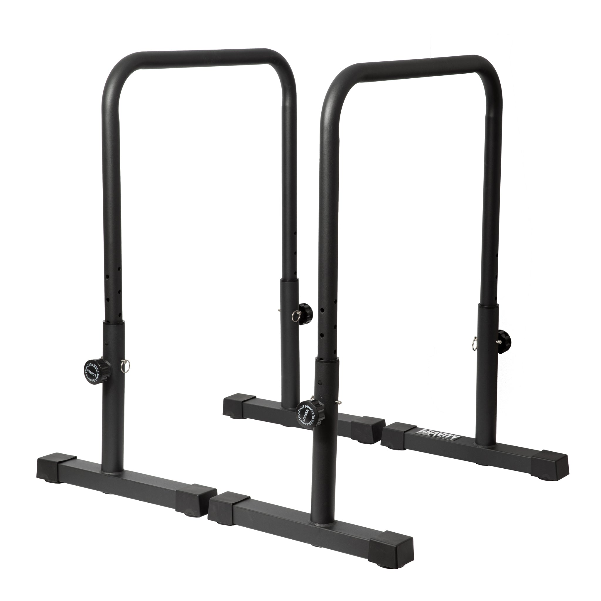 Grade B Gravity Fitness XL Adjustable Parallettes / Dips bars-image-0