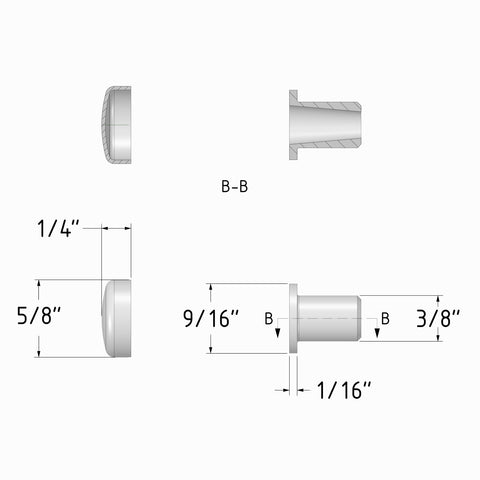 Simple Stop Cable Fitting Drawing