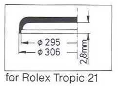 Plexi Crystal Glass Tropic Sternkreuz, Rolex 25-21 (Ø306mm) XS306.449 –  Watch Revival UK