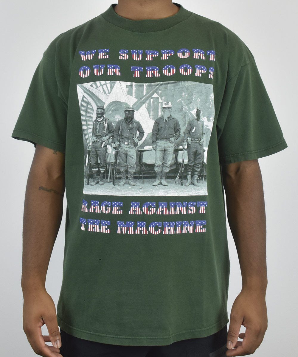 1990s RAGE AGAINST THE MACHINE T-Shirt (XL)