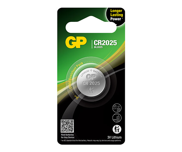crisis rust achter GP Lithium Coin Battery CR2025 | GP Batteries International