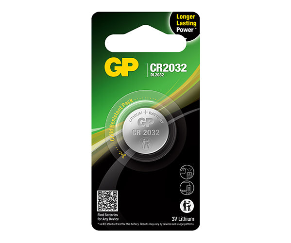 steen Productiecentrum Siësta GP Lithium Coin Battery CR2032 | GP Batteries International