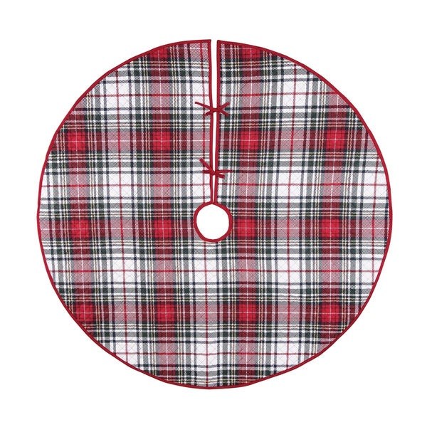 Red Lennox Tartan Christmas Tree Skirt – The Monogrammed Home