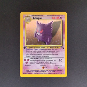 Pokemon Fossil - Gengar 1st Edition - 005/62*U - Used Holo Rare card – Card  Empire