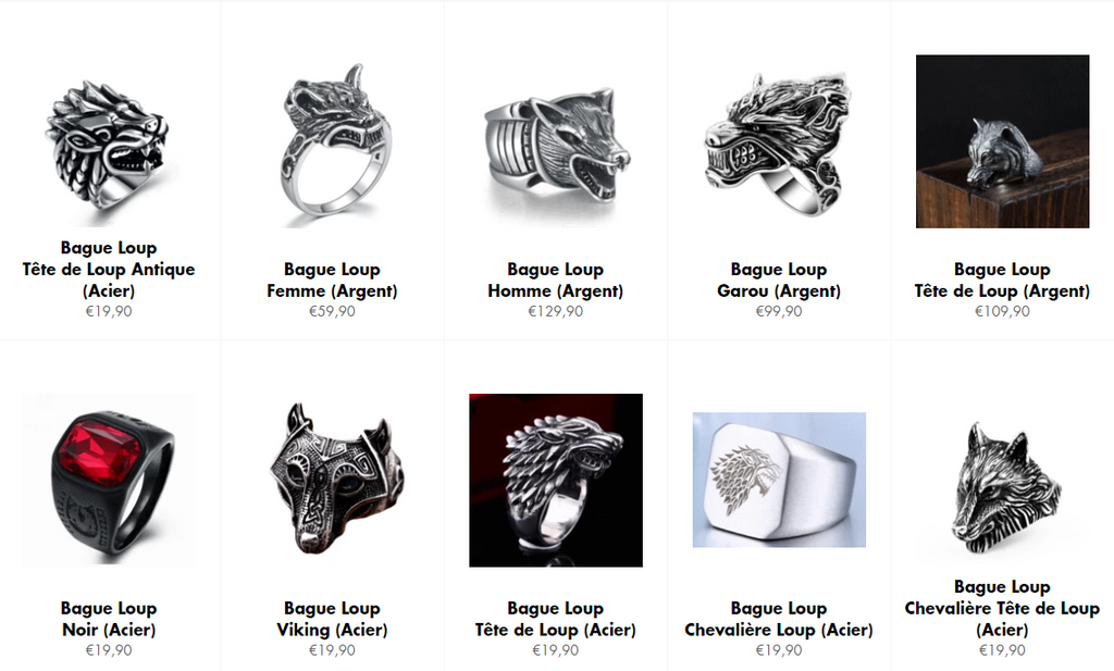 Collection Bague Loup