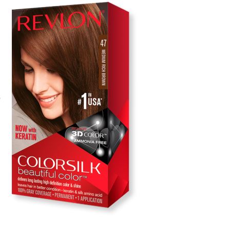 Revlon Colorsilk Medium Rich Brown Hair Color 47 – Babe Theory