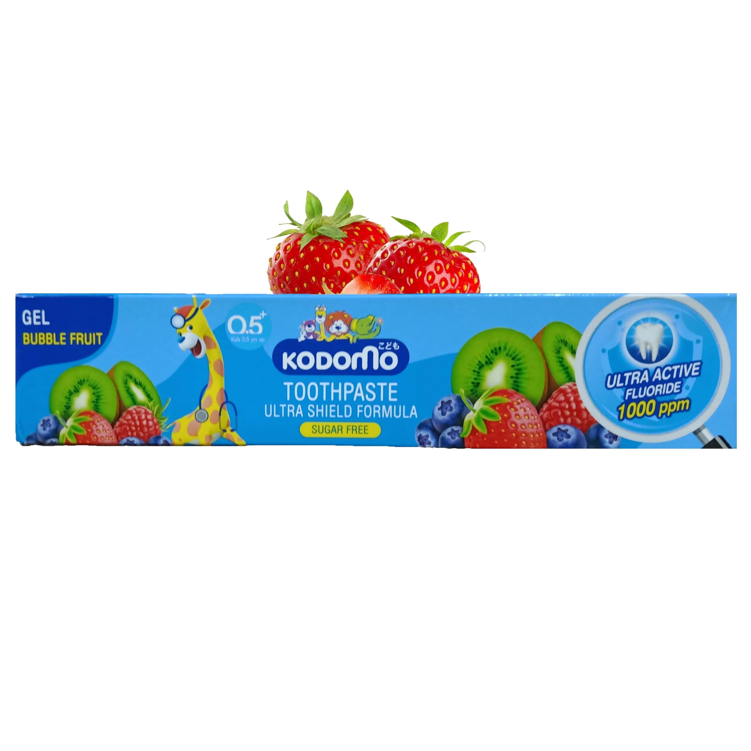 kodomo toothpaste fluoride ppm