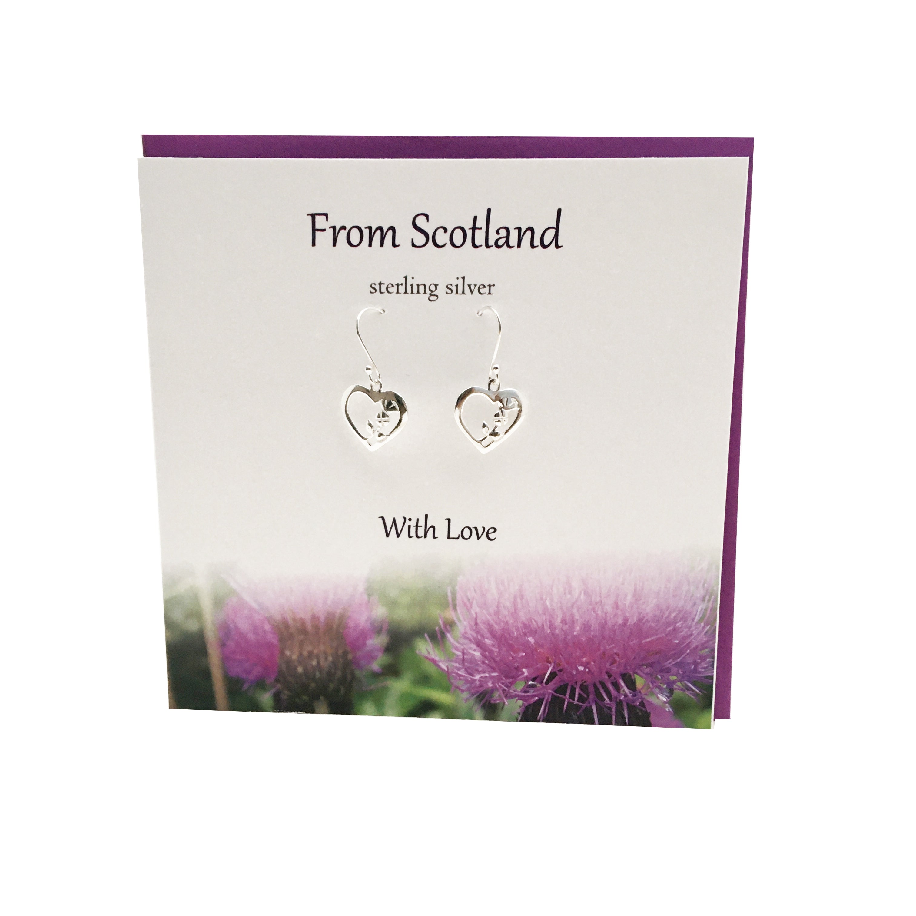 Silver thistle store earrings