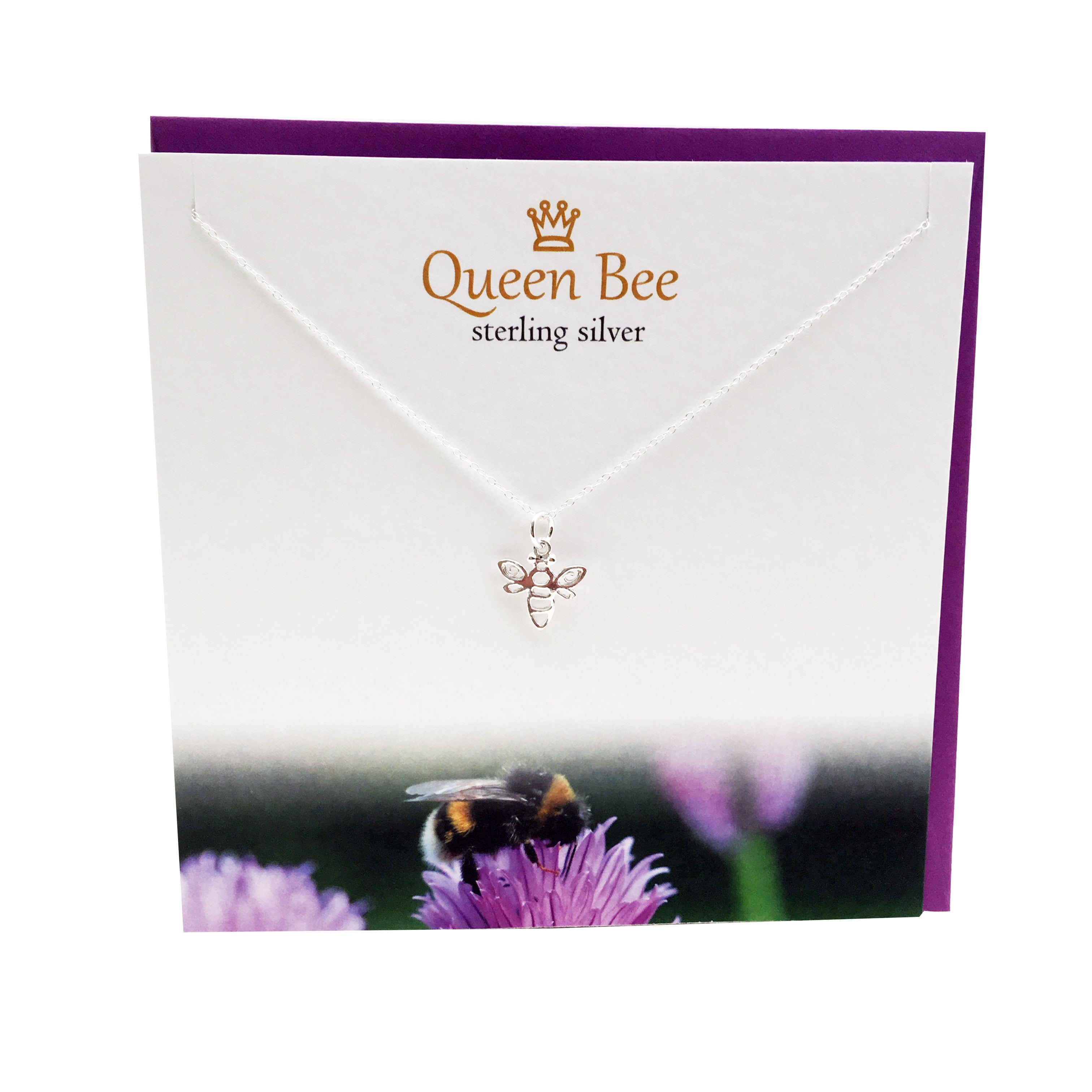 Queen Bee sterling silver bee pendant | The Silver Studio Scotland – Glenna  Studios