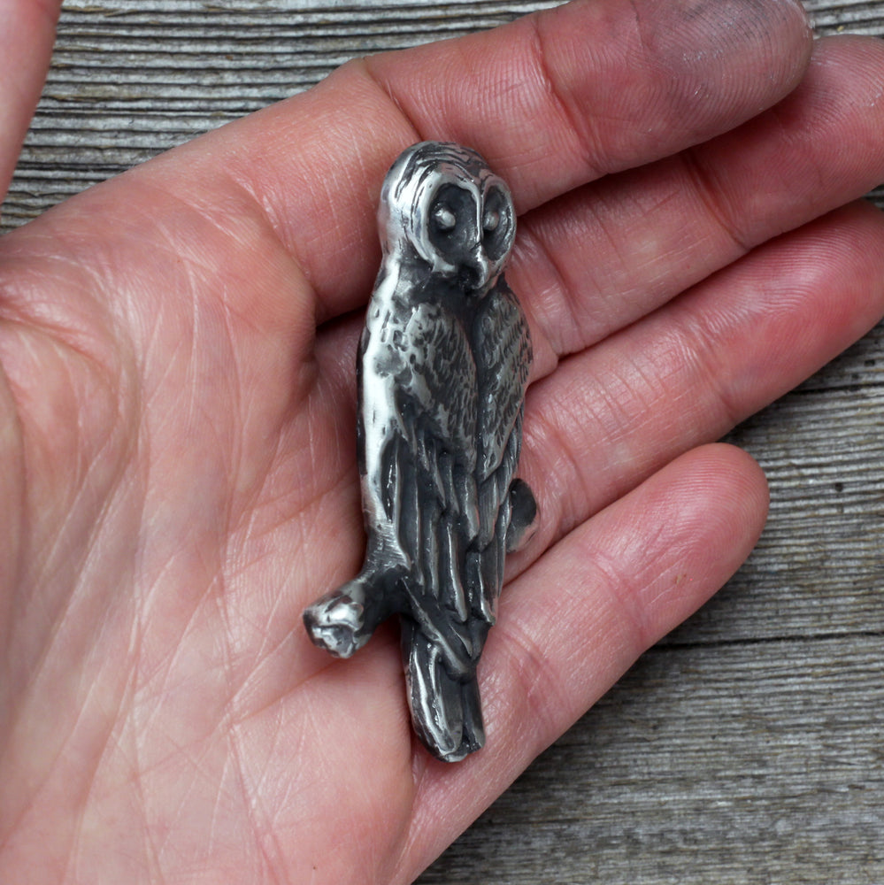 
            
                Load image into Gallery viewer, Barred Owl brooch
            
        
