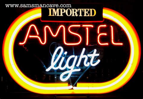 Amstel Light Neon Sign - Authentic Amstel Light Neon Sign for Bar