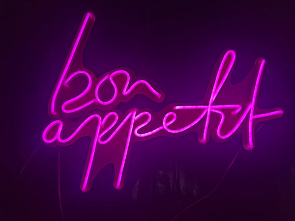 Bon appetit neon led sign