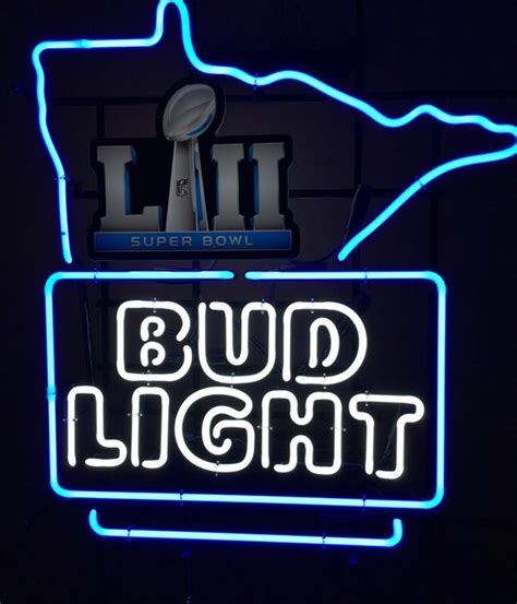 Bar and Pub Bud Light Patriots Sign Neon