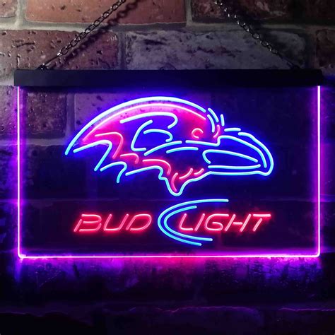 Bud Light Ravens Neon Sign