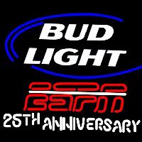 Bud Light ESPN 25e anniversaire Lights Signe Neons