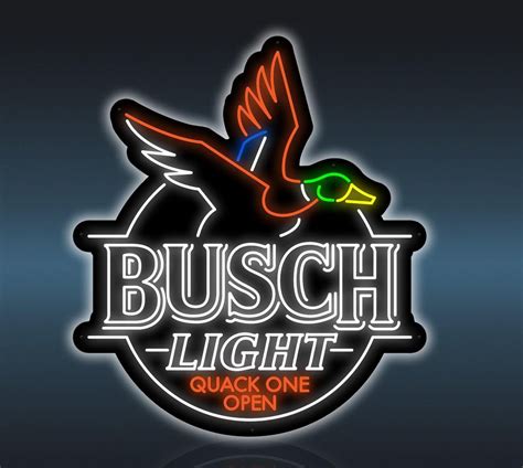 Busch Light Ducks Sign illimité au néon