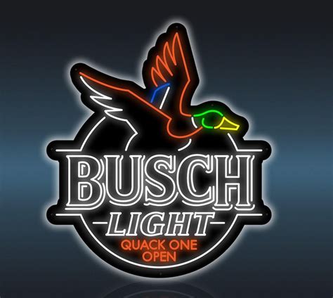 Busch Light LED Neon Sign - Perfect for Bars, Restaurants and More