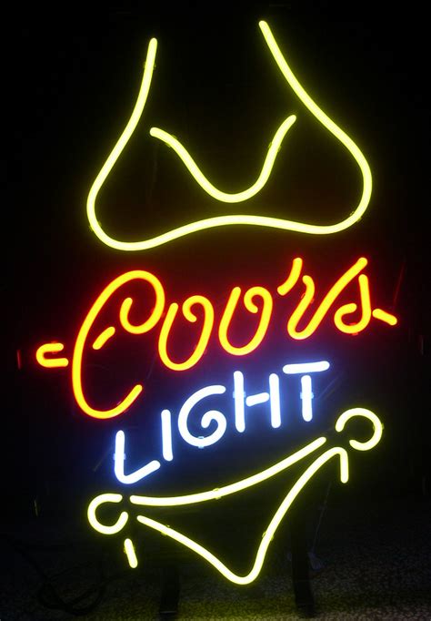Coors Light Bikini Neon Sign for bar