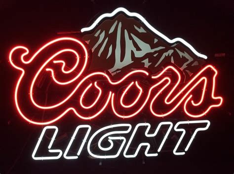 Signe de bière éclairée de COORS Light - COORS Light