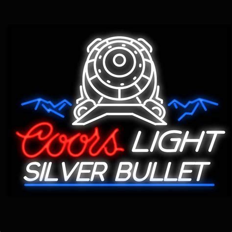 Bar and Pub Coors Silver Bullet Lighted Sign