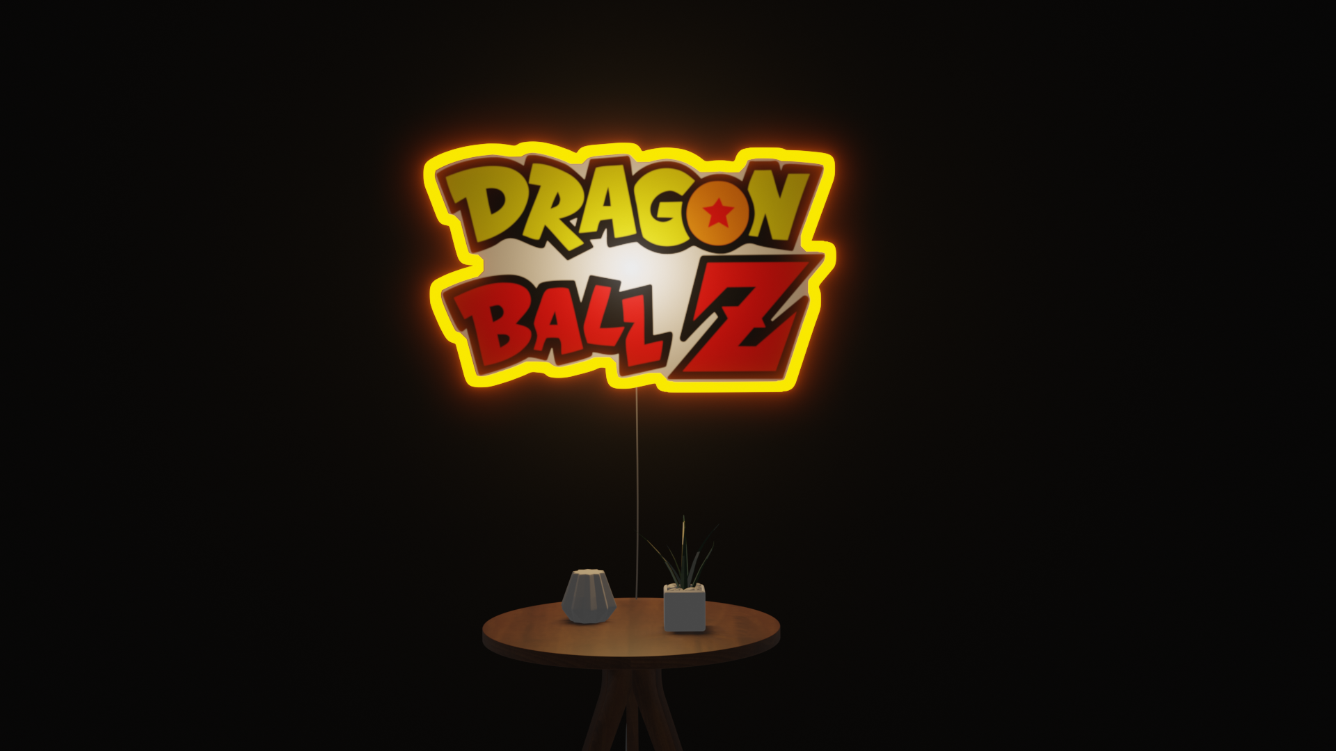 Boule de dragon z signe led, bille de dragon z, panneau de dragon, boule de dragon décor, boule de dragon z, lampe de dragon à z, boule de dragon z faite avec néon