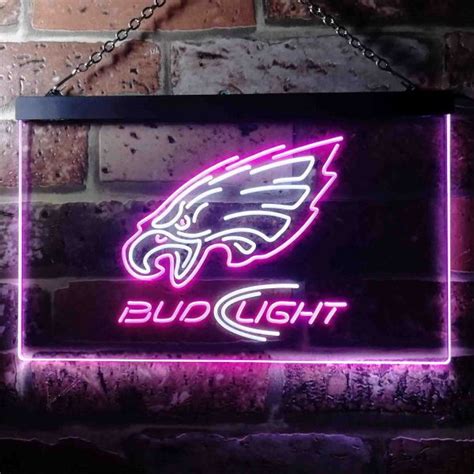 Eagles Bud Light Neon Sign: La bière officielle des Eagles de Philadelphie