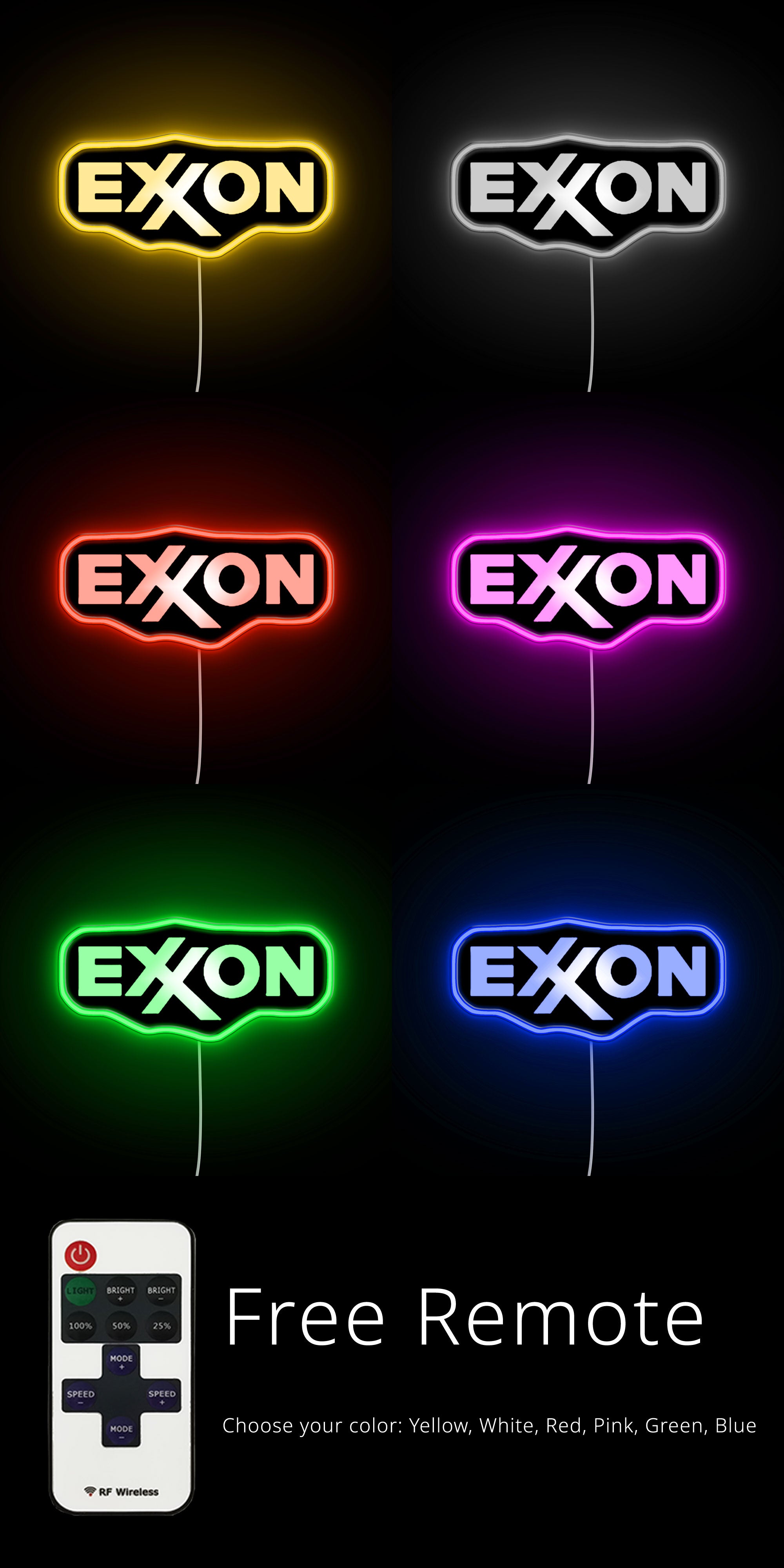 Signes néon exxon