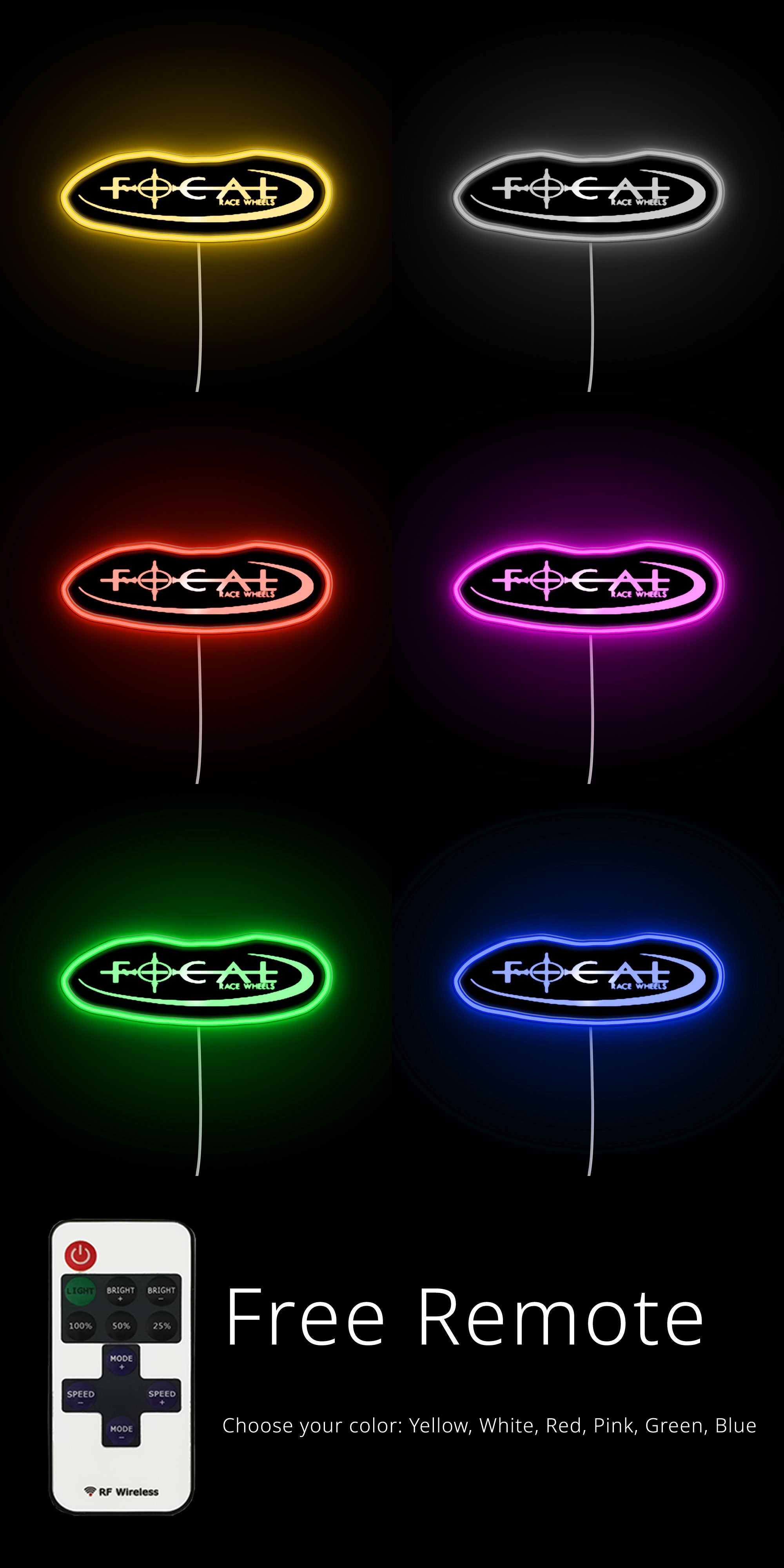 Focal Race Wheels neon signs