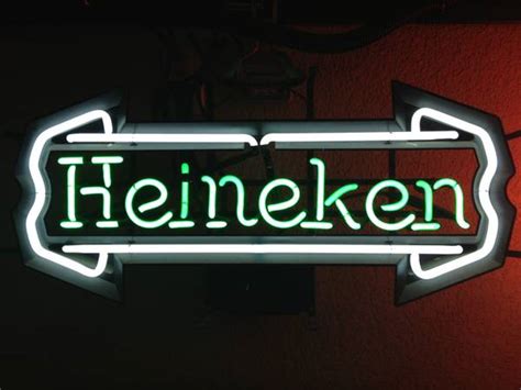 Signe des lumières Heineken, signe des lumières LED, néons légers à LED