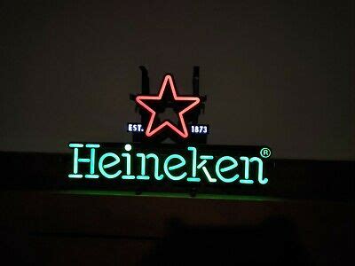 Enseigne au néon Heineken, enseigne au néon, LED LED
