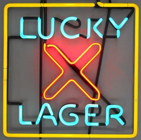 Lucky Lager Neon Sign