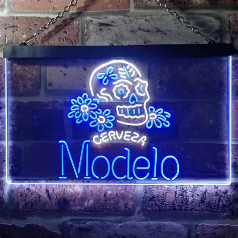 Bar et pub Modelo Sugar Skull Neon Sign