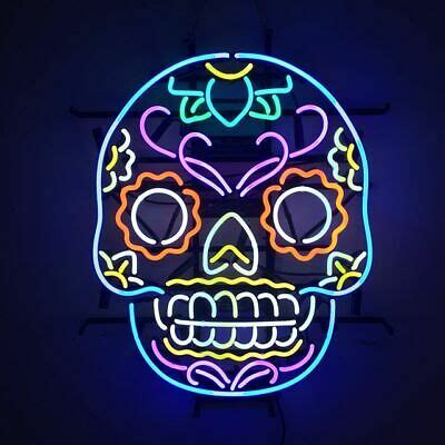 Modelo Sugar Skull Neon Sign for Bar