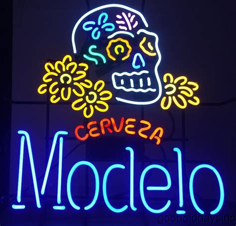 Modelo Sugar Skull Neon Sign